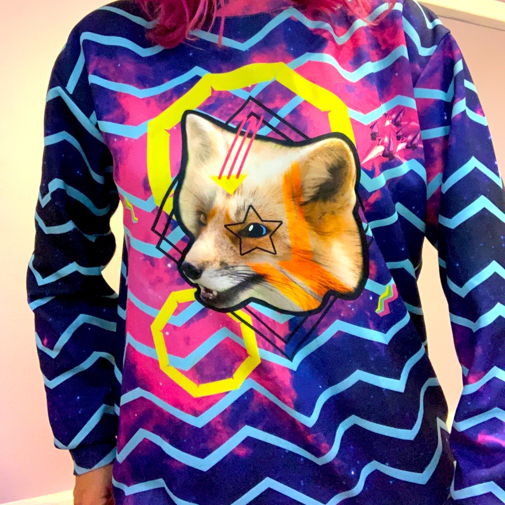 Beloved Starfox All Over Print Crew Sweatshirt